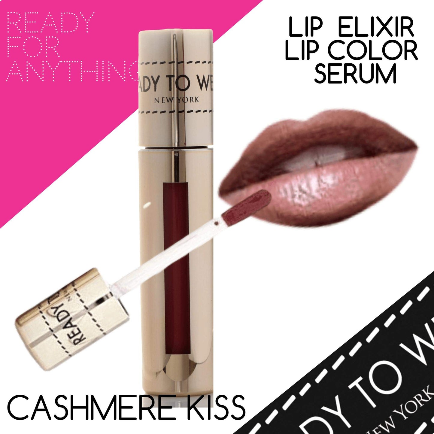 Ready To Wear Long Lasting LIP ELIXIR LIP COLOR SERUM Rich Colors Silky Smooth Creamy Luscious LIP SERUM Makeup Lipstick Compact Made In Italy