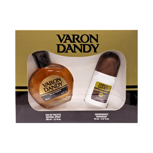 Varon Dandy Eau de Toilette and Deodorant Roll-on Gift Set for Men - 100ml EDT & 50ml Roll-on, Classic Fragrance and Long-lasting Freshness Beauty & Personal Care VARON DANDY