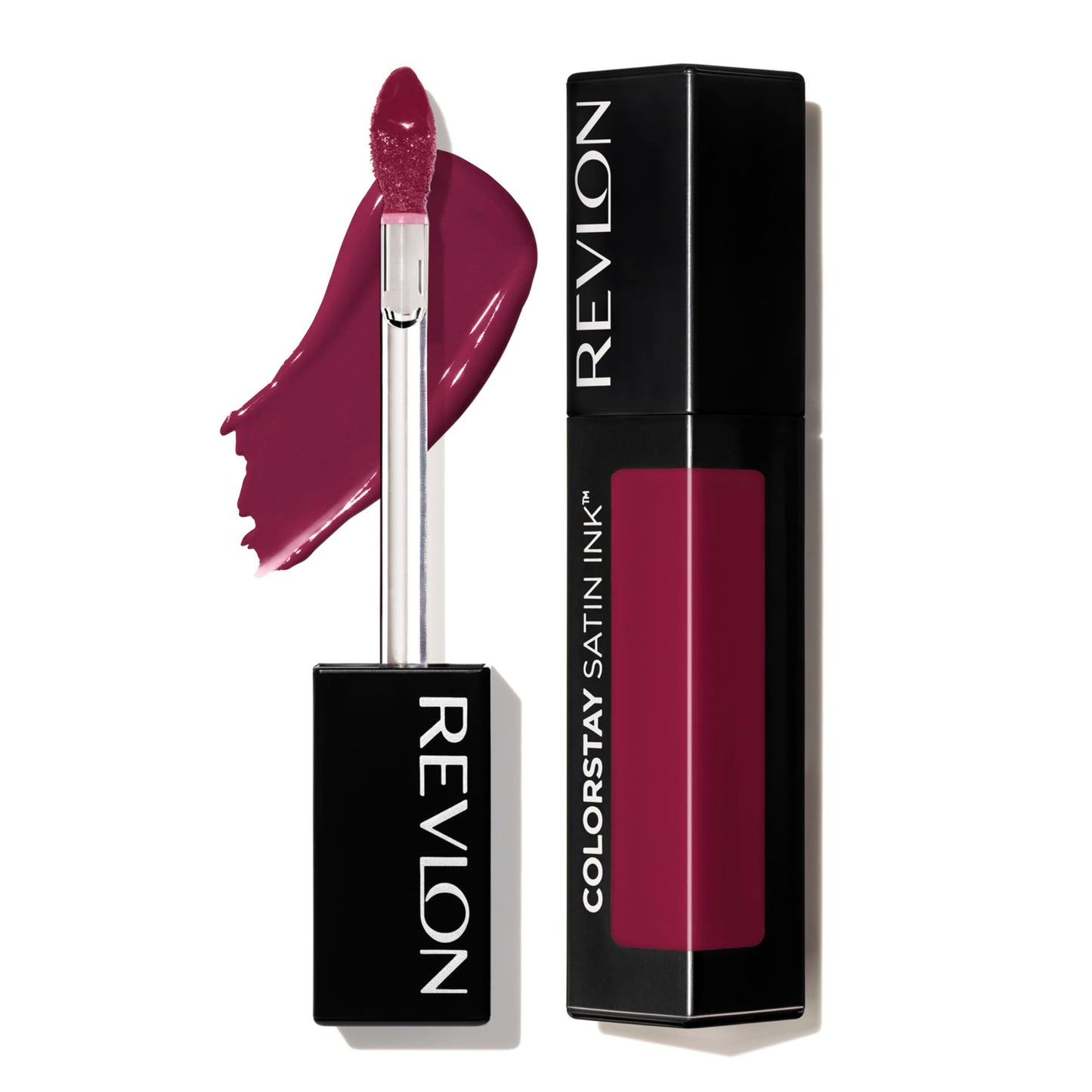 REVLON ColorStay Satin Ink Crown Jewels Liquid Lipstick, Longlasting & Waterproof Lipcolor, Moisturizing Creamy Formula Infused with Black Currant