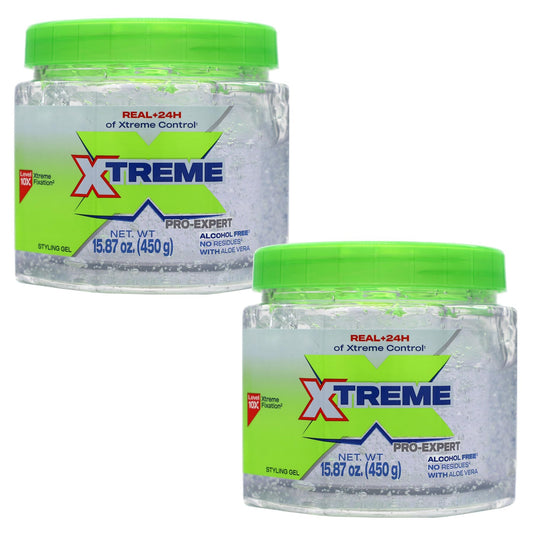 Xtreme Pro-Expert Clear Styling Hair Gel, 15.87 Oz, Pack of 2 Beauty and Personal Care Xtreme Default Title