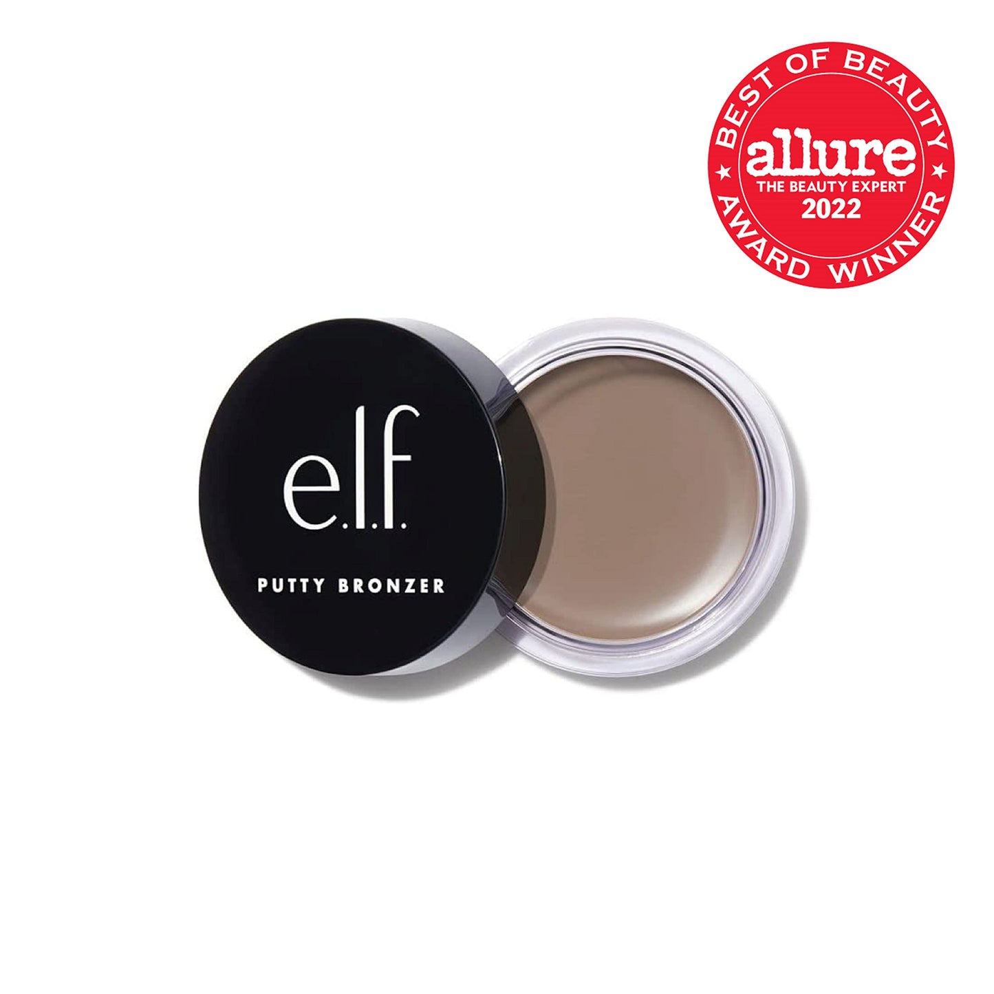 e.l.f. Putty Bronzer, Creamy & Highly Pigmented Formula, Creates a Long-Lasting Bronzed Glow, Infused with Argan Oil & Vitamin E, Feelin’ Shady, 0.35