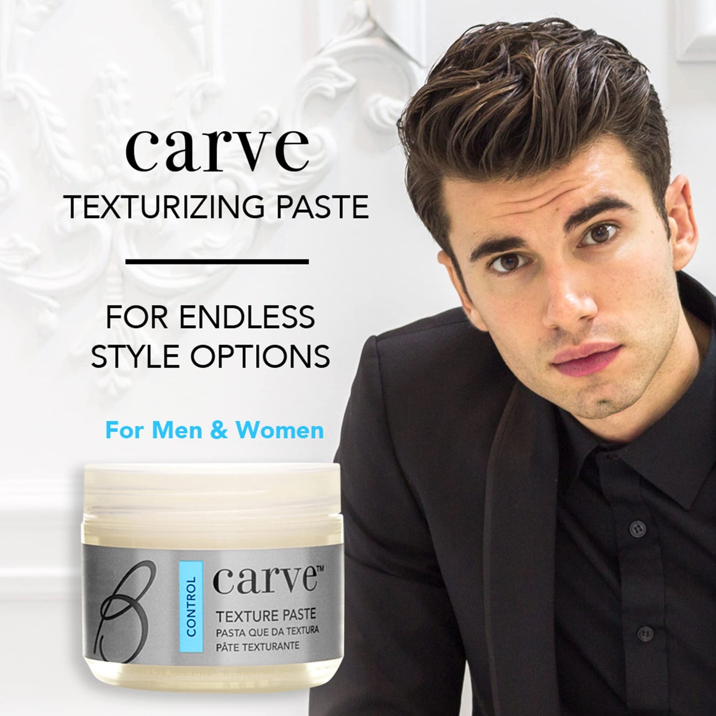 Brocato Carve Texture Hair Paste, 2 Oz | Styling Texturizer Cream Products for Men and Women - Volumizing and Texturizing Product for Molding, Shaping
