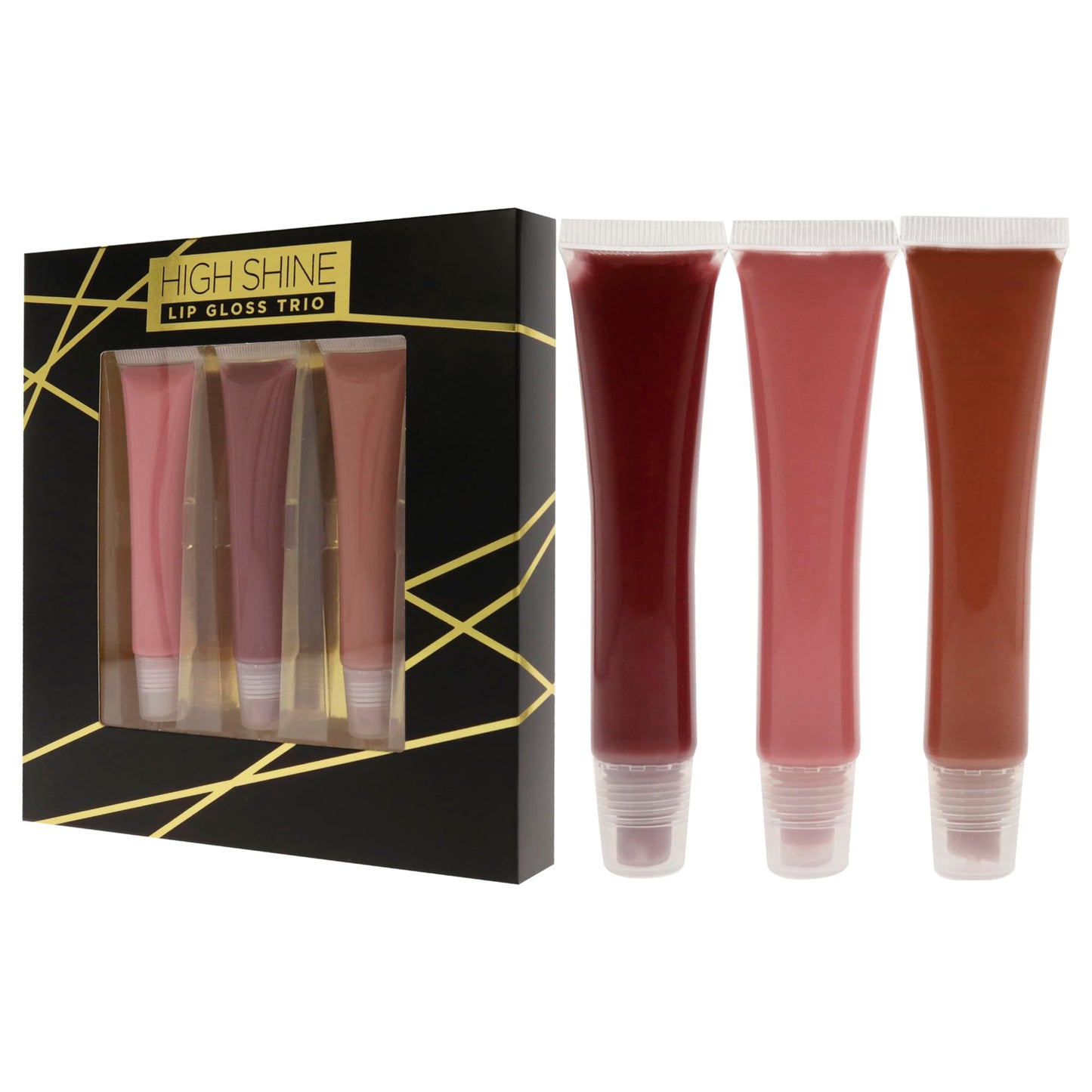 High Shine Lip Gloss Trio by Reaction Retail 3 x 0.54 oz Lip Gloss