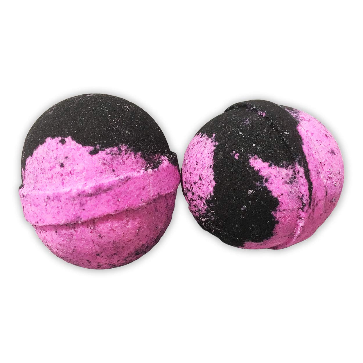 Filthy Kitty Bath Bombs - XL Bright Pink and Black Fizzers for Cat Lovers - Handcrafted, Made in America, 2 Count