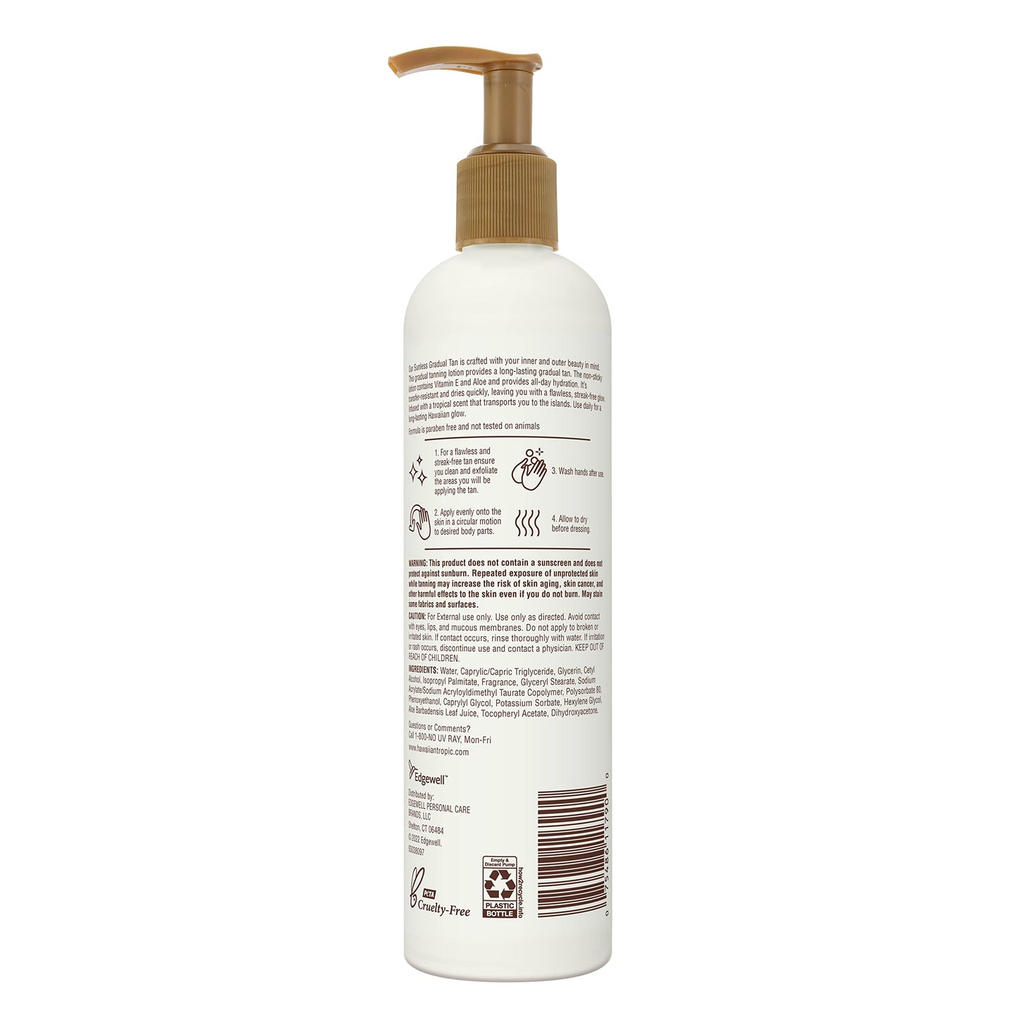 Hawaiian Tropic Aloha Glow Gradual Self Tanning Lotion, 12.6 fl oz | Sunless Tanning Lotion Self Tanner, 12.6 fl oz
