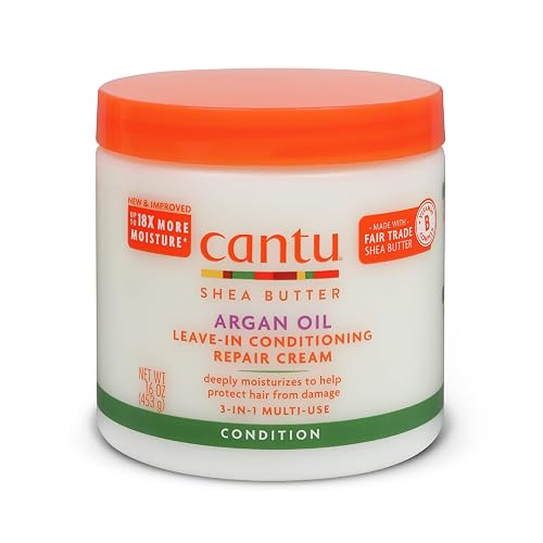 Cantu Argan Oil Leave in Conditioning Repair Cream, 16 Ounce