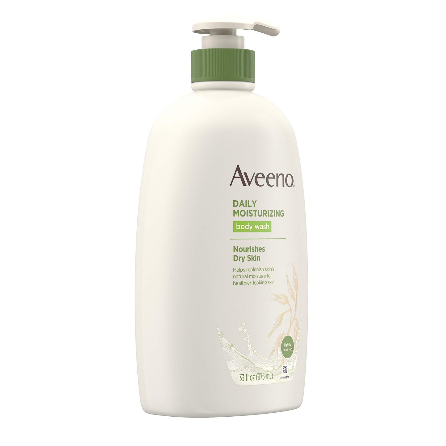 Aveeno Daily Moisturizing Body Wash with Soothing Oat, Creamy Shower Gel, Soap-Free and Dye-Free, Light Fragrance, 33 fl. oz