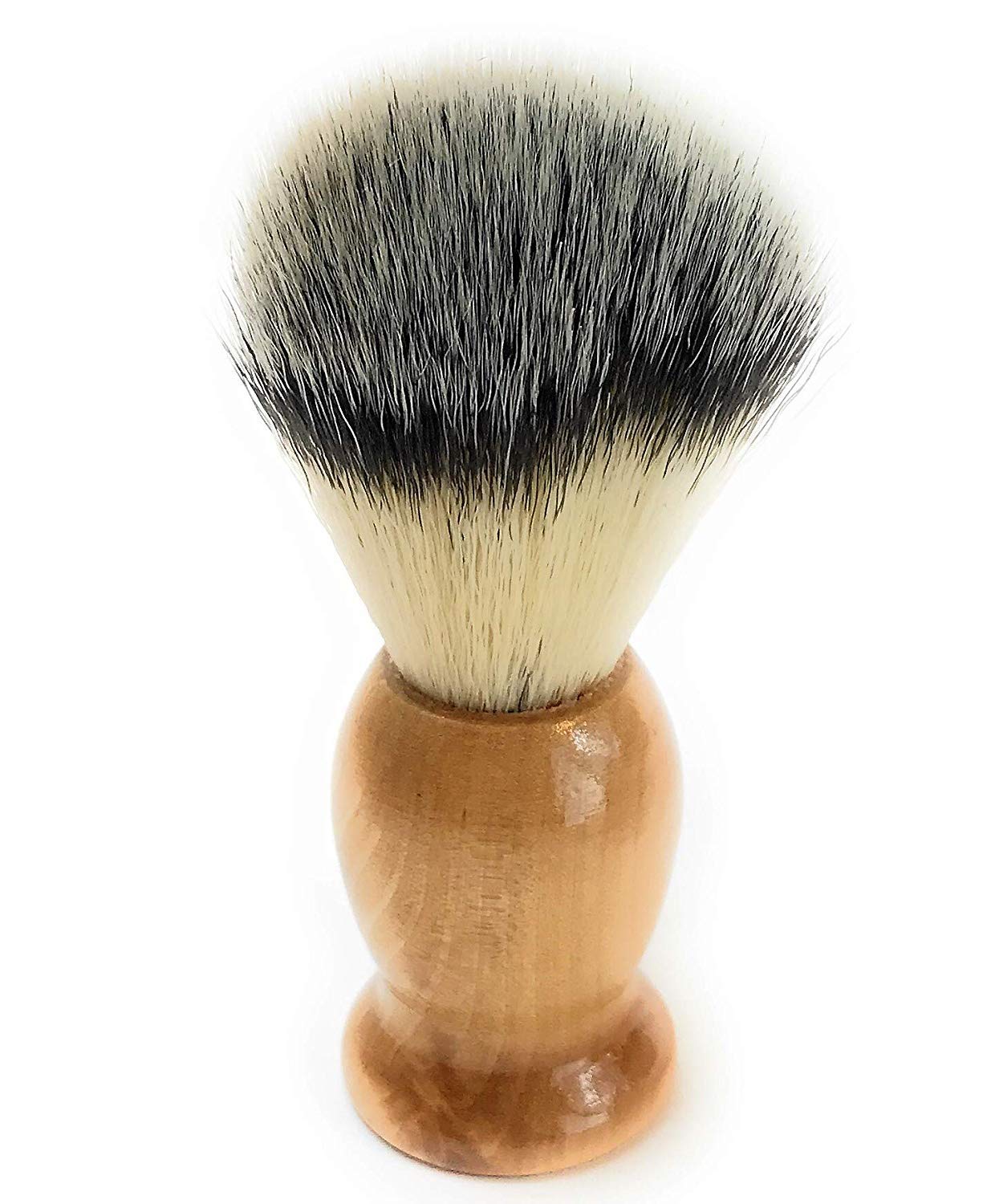 G.B.S Natural Wood Shaving Set with Straight Razor, Synthetic, Shave Brush, Animal Free, Beechwood Shave Bowl and Natural Soap Beauty and Personal Care G.B.S