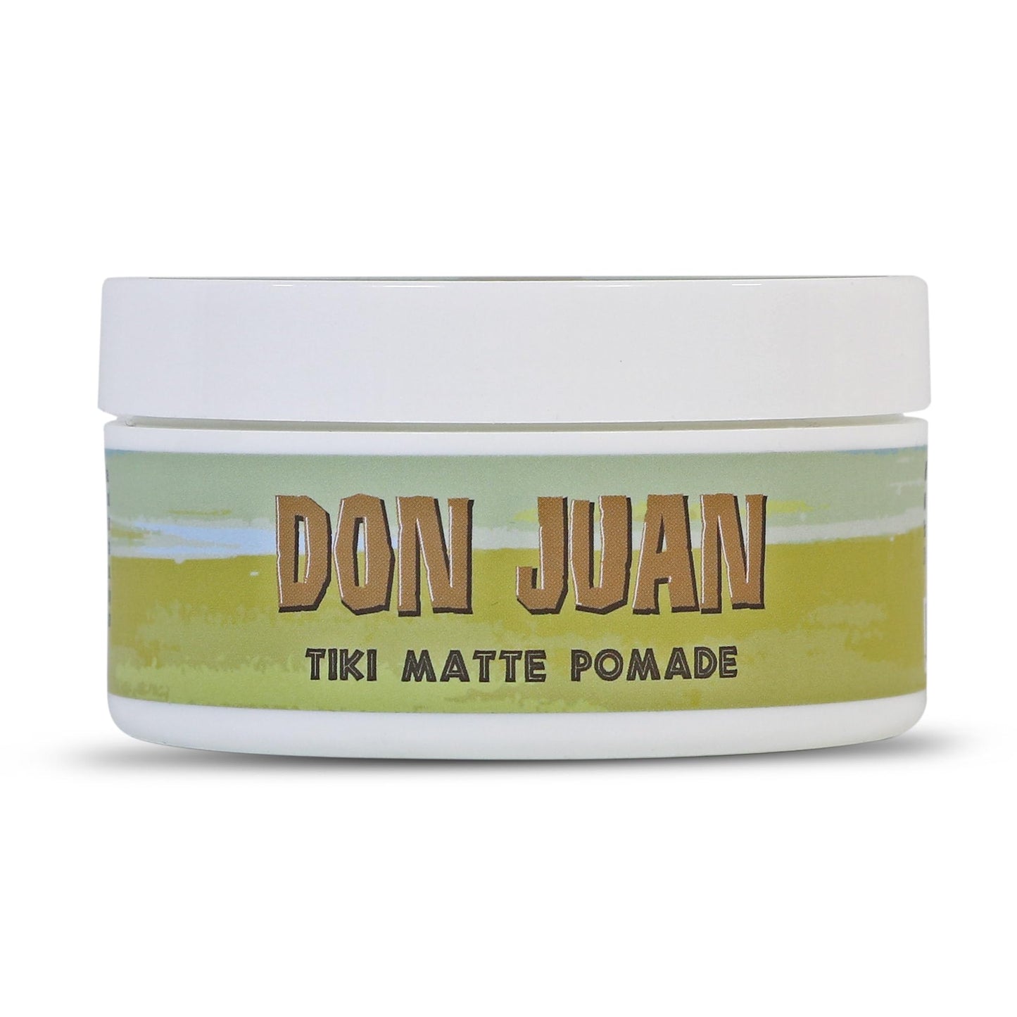 Don Juan Tiki Matte Pomade | Water Based | High Hold | Matte Finish | Natural Plant Extracts and Ocean Minerals | Mai Tai Tropical Scent, 4 oz