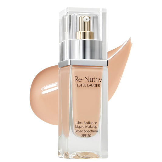 Estée Lauder Re-Nutriv Ultra Radiance Liquid Foundation SPF 20 | Luxurious, Hydrating, Long-Wearing, 1 Fl Oz, 3N1 Ivory Beige