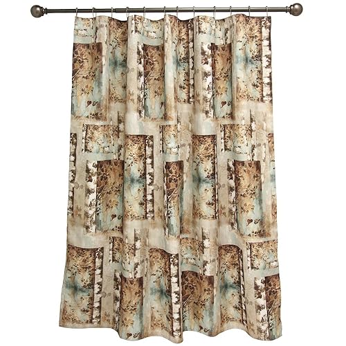 Bacova Guild Birch Reflections Fabric Shower Curtain