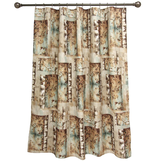 Bacova Guild Birch Reflections Fabric Shower Curtain