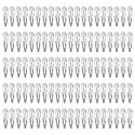 Lawie 100 Pack 2" Snap Hair Clips - Silver Metal Barrettes, 5cm Small Hairpins, Thin Barrettes for Gray Hair, DIY Crafts, Accessories for Women