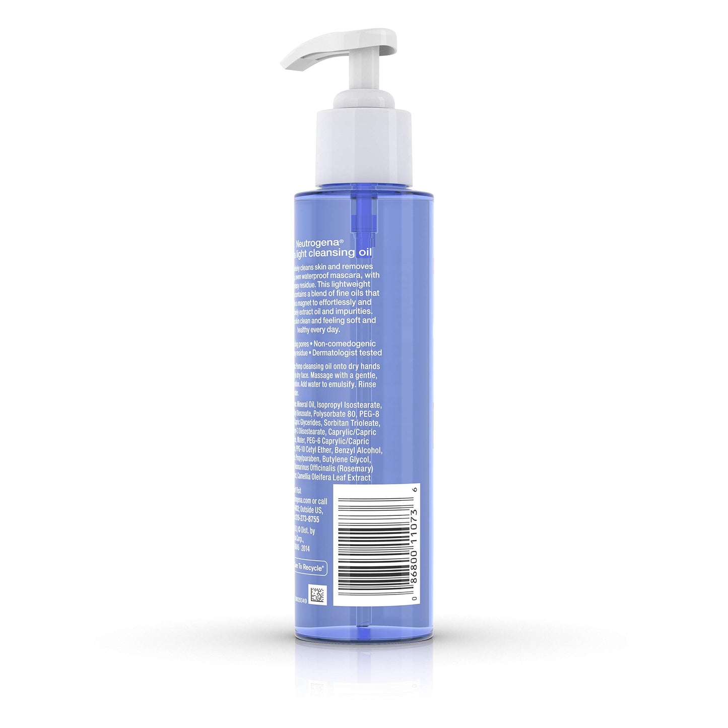 Neutrogena Ultra Light Facial Cleansing Oil & Makeup Remover, Non-Comedogenic Face Oil Cleanser to Remove Dirt, Oil, Makeup & Waterproof Mascara, 4