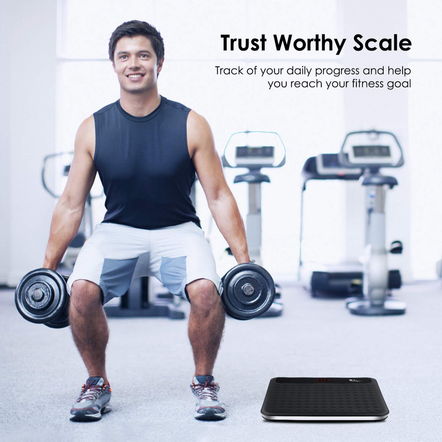 Uten Digital Body Weight Bathroom Scale, High Precision Measurements Scales with Step-On Technology, Large Non Slip Silicone Platform and LCD Digital…