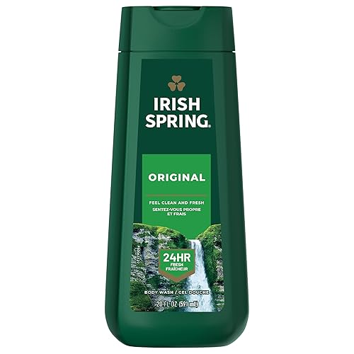 Irish Spring Mens Body Wash, Original Scented Body Wash for Men, Smell Fresh and Clean for 24 Hours, Cleans Body, Hands, and Face, Made