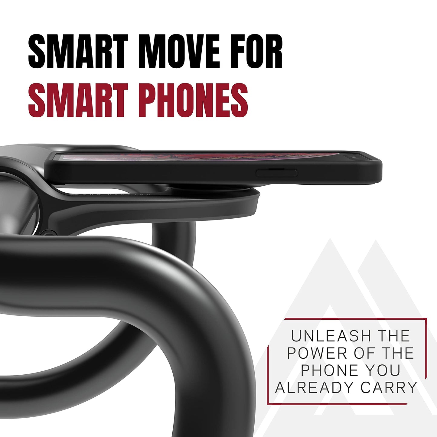 KOM Cycling Edge Universal Phone Adapter Attach Your Smartphone to Any Bike Mount - Quarter Turn Phone Mount Adhesive Adapter