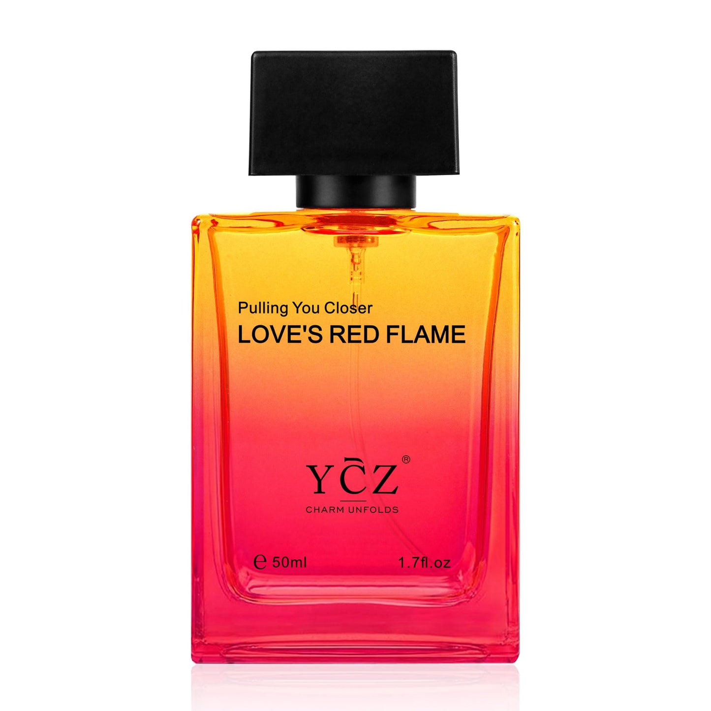 Ycz LOVE'S RED FLAME Men's Perfume 1.7 oz, Gradient Red Flame Bottle for Passionate Love Perfume, Spicy Woody Signature Long-Lasting Fragrance - Ideal Beauty and Personal Care Ycz Default Title