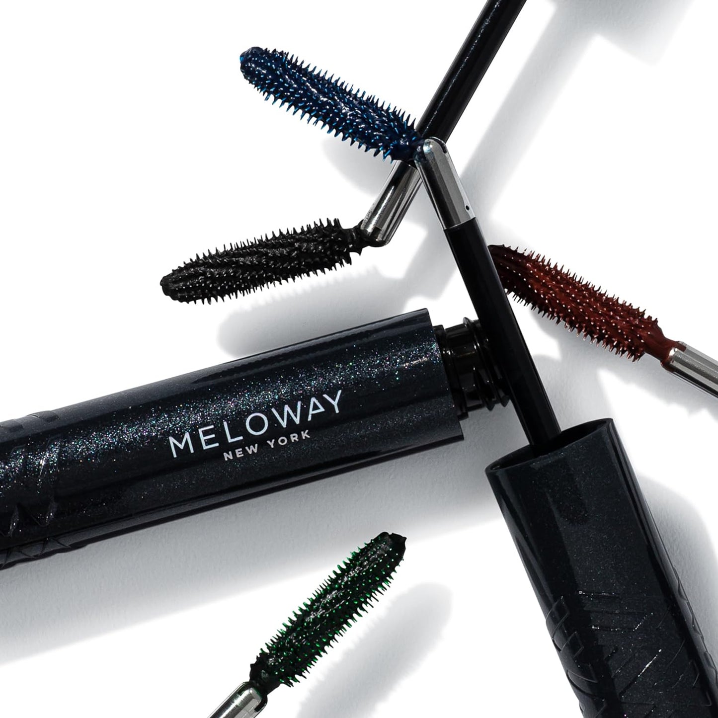 MELOWAY Your Way Mascara - Adjustable Wand, Lash-Conditioning Formula - Volumizing Lashes, Long-Lasting - Amino Acids, Argan Oil, Red Algae Extract