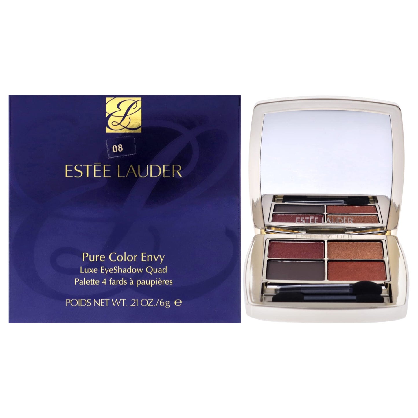 Estee Lauder Pure Color Envy Luxe Eyeshadow Quad - 08 Wild Earth Eye Shadow Women 0.21 oz