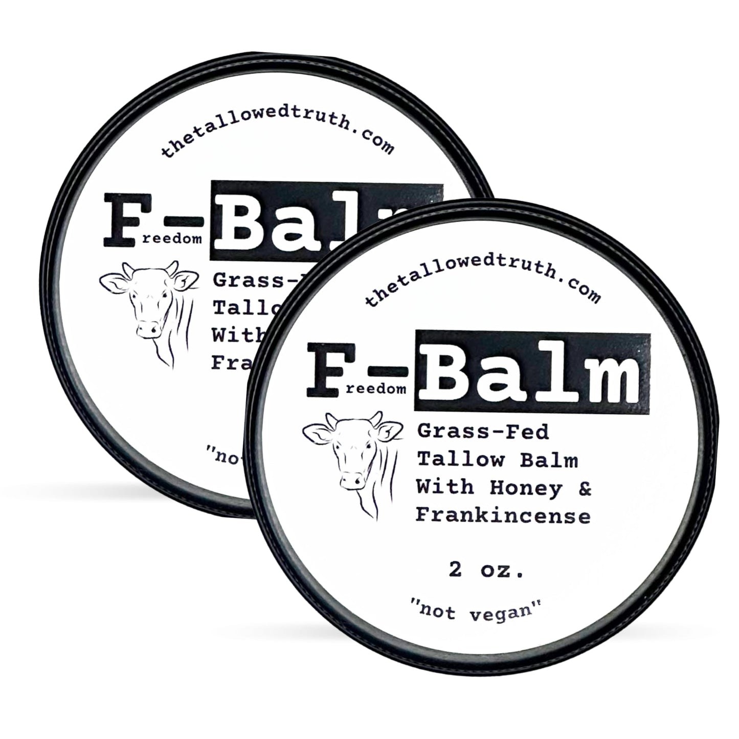 Tallowed Truth Original Tallow Balm - Grass-Fed Beef Tallow for Skin & Face - 5 Ingredient Moisturizer - 2 oz - Tallow Face Cream Made in Canada