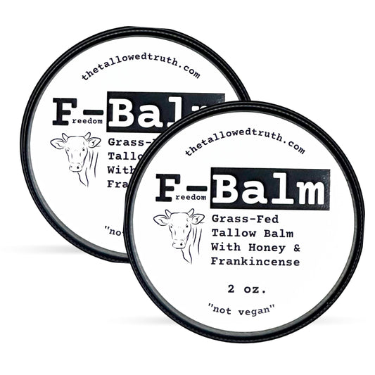 Tallowed Truth Original Tallow Balm - Grass-Fed Beef Tallow for Skin & Face - 5 Ingredient Moisturizer - 2 oz - Tallow Face Cream Made in Canada