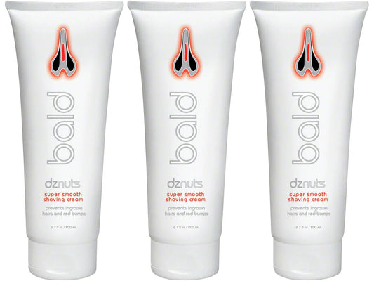 dznuts - Bald Super Smooth Shaving Cream - Prevents Razor Burns, Ingrown Hairs, Cooled and Moisturized Skin - 6.7 fl. oz, 3 Pack Beauty and Personal Care dznuts