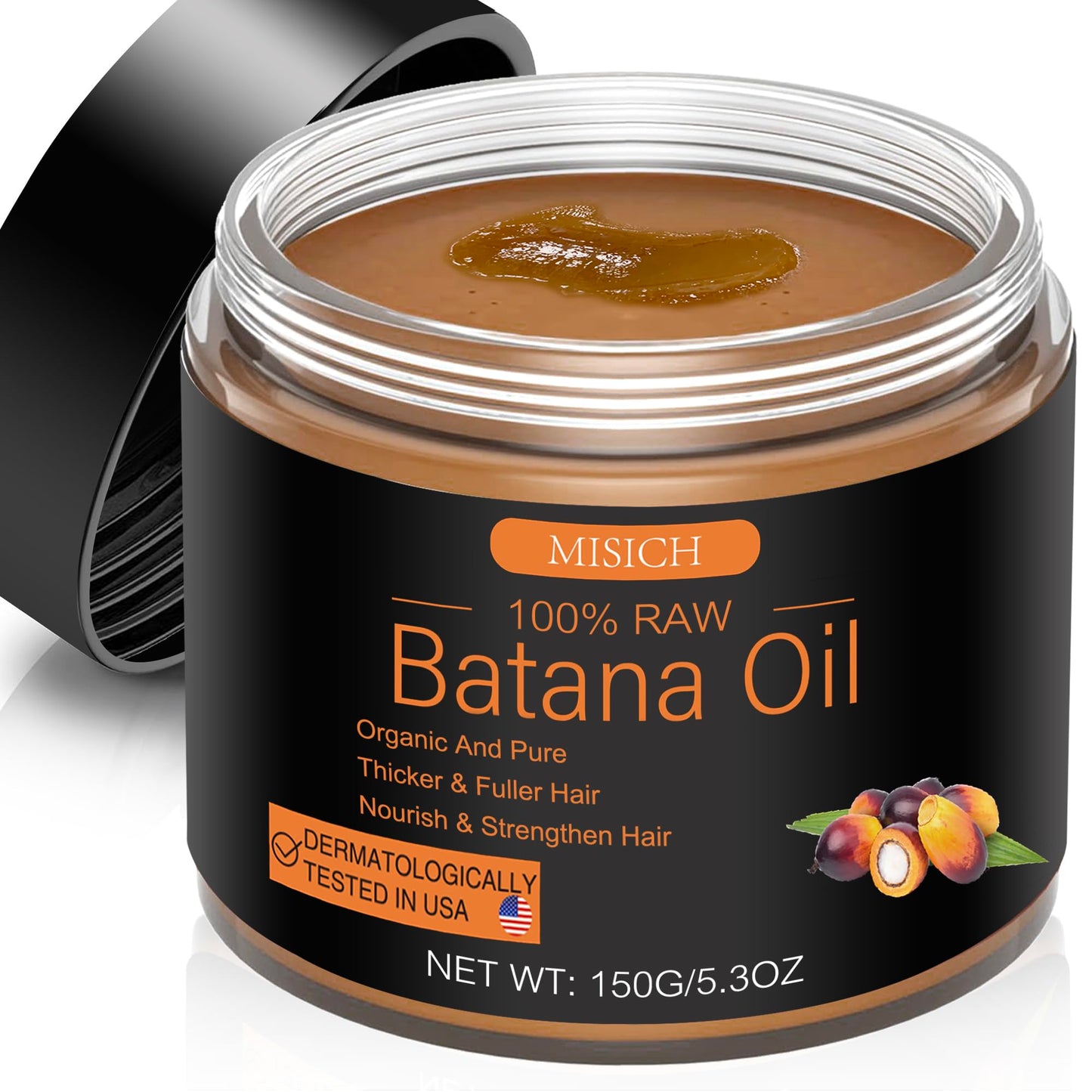 MISICH Raw Batana Oil for Hair Growth, 100% Natural Pure Botana Oil Paste from Honduras, Unrefined Organic Batana Hair Mask for Prevent Hair-Loss Beauty and Personal Care MISICH