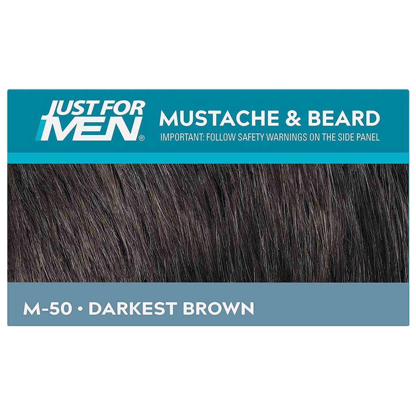 JUST FOR MEN Color Gel Mustache & Beard, M-50 Darkest Brown 1 ea (Pack of 5)