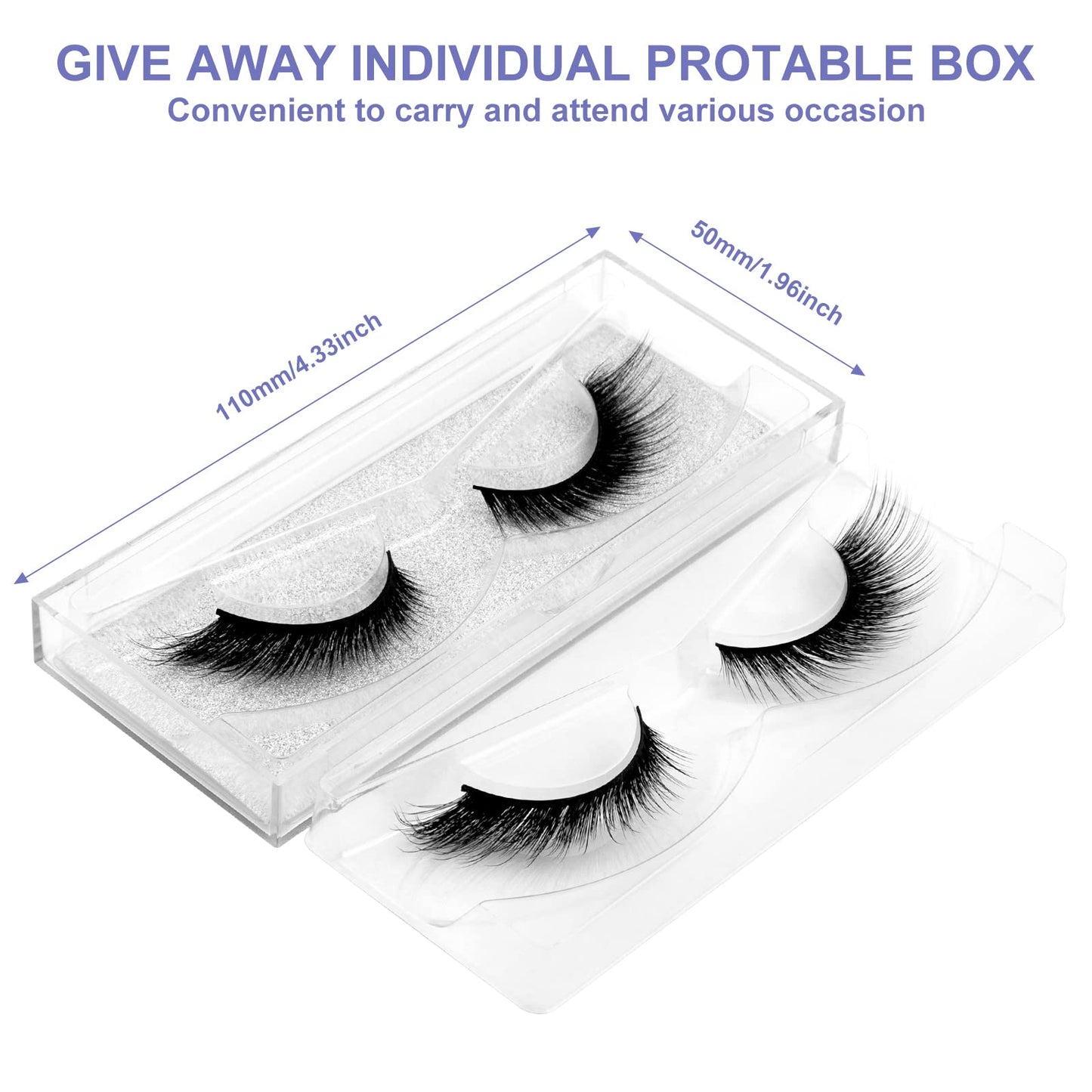 DYSILK Mink Lashes False Eyelashes - Lash Extension Strip Eyelashes 5 Pairs 6D Lashes Fox Eye Mink Eyelashes False Lashes Reusable Fake Eyelashes Mink Beauty and Personal Care DYSILK