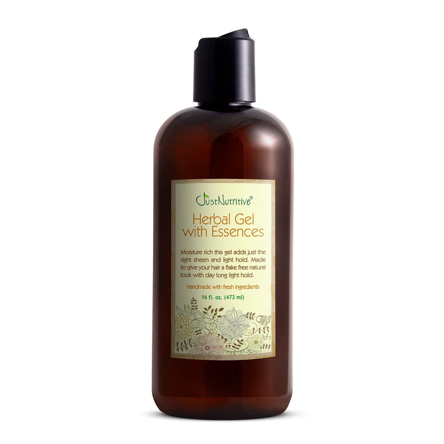 Just Nutritive Herbal Gel With Essences | Say Bye To Harsh Chemicals | Will Tame Stubborn Hair | For All Hair Types And Textures | Blended