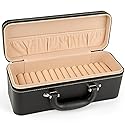 YUTICAT 15-Slot Jewelry Organizer Box for Bracelets, PU Leather Bangle Display Case with Velvet Lining - Portable Storage for Retail, Travel, Gift…