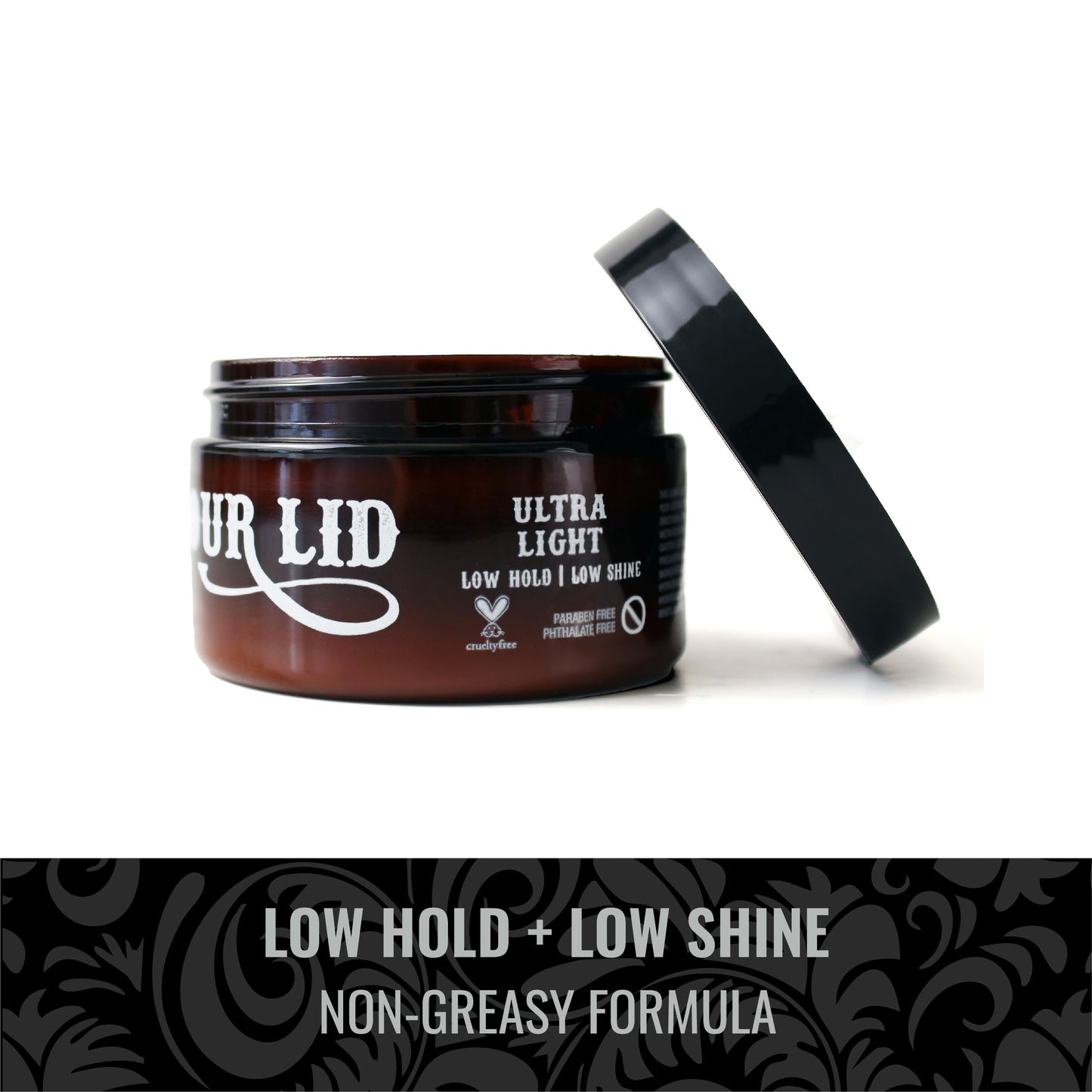 Fix Your Lid Ultra Light Pomade for Men - Water-Based Pomade with Low Hold and Low Shine - Match All Men’s Hair Types & Styles - Easy to Wash Out
