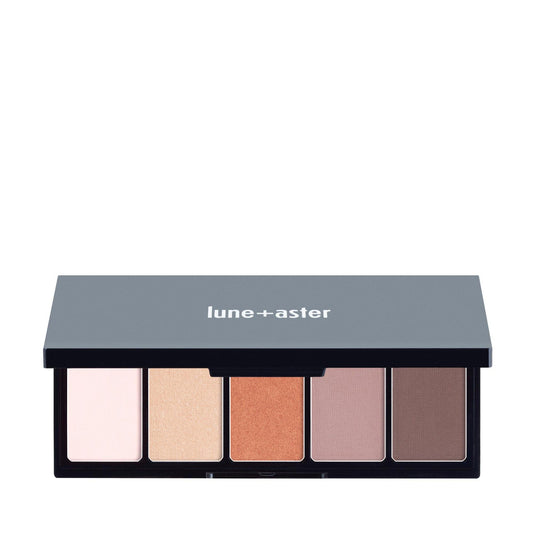 Lune+Aster Moonrise Eyeshadow Palette | 5-Shade Eyeshadow Palette With Matte And Shimmer Finishes, Mirrored Compact.
