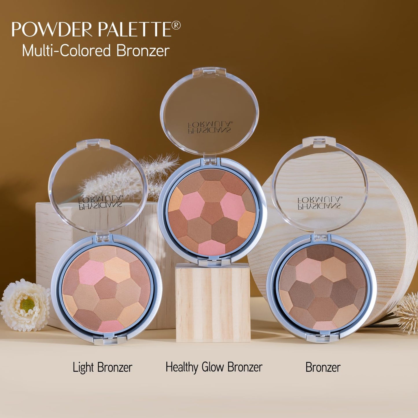 Physicians Formula Powder Palette Multi-Colored Bronzer Light Bronzer, Dermatologist Tested, Clinicially Tested