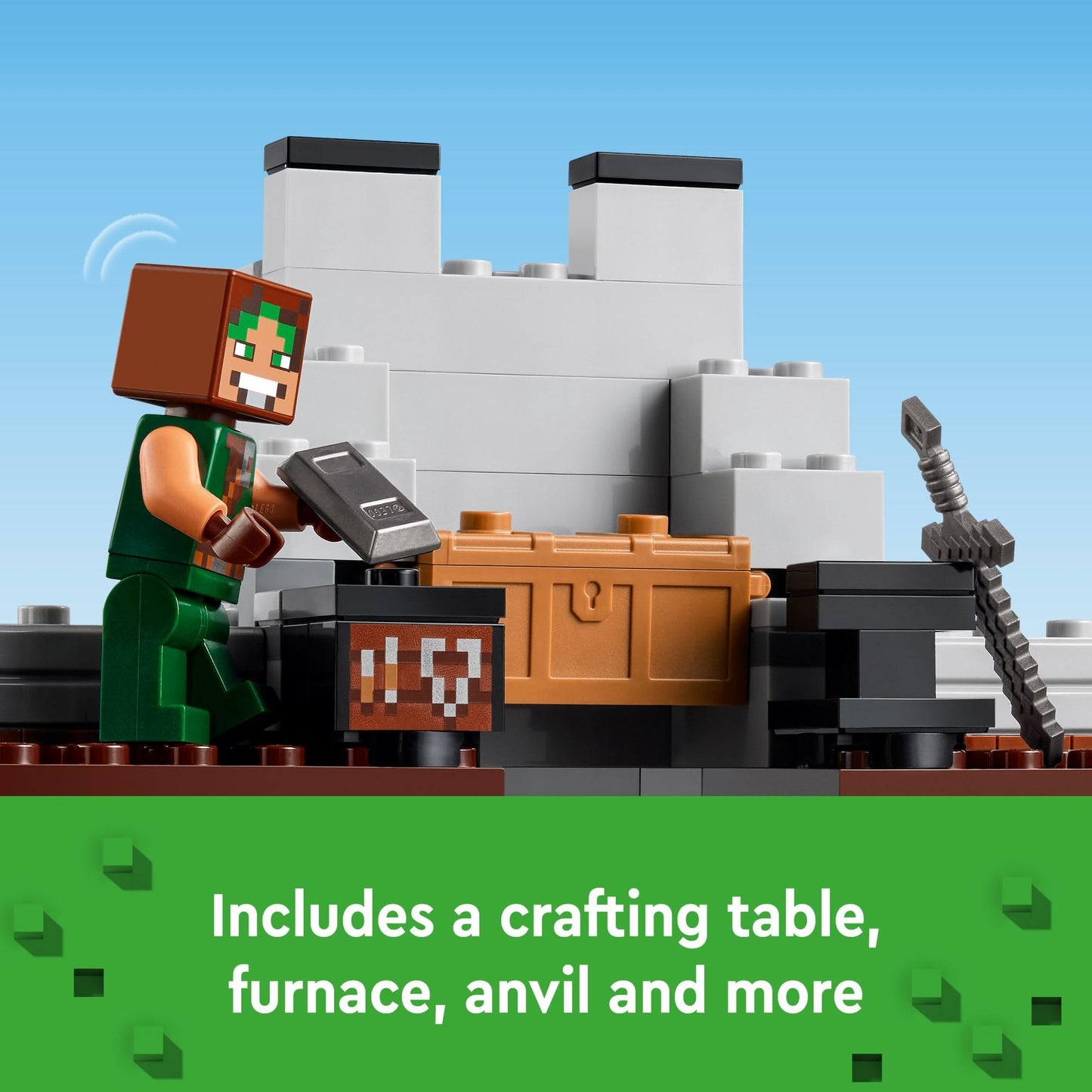 LEGO Minecraft The Wolf Stronghold Fortress 21261, Castle Playset with Minifigures, Action-Packed Building Toy Gift for Kids Ages 8+