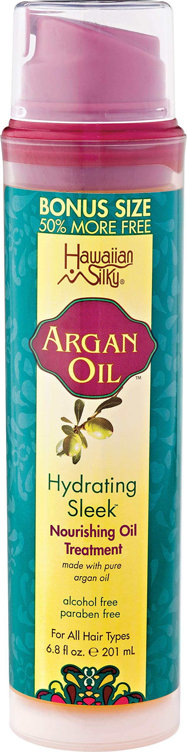 Pure Argan Oil Healing Conditioning Treatment with Fatty Acids, Protein & Vitamin E 6.8 oz - for Dry and Damaged Hair - for Men, Women & Kids of all