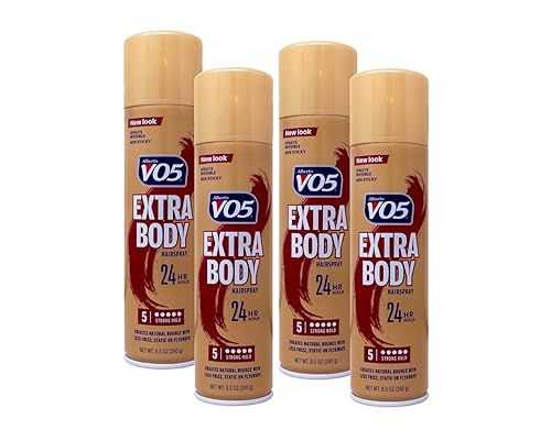 VO5 Hairspray Extra Body Crystal Clear 8.5 oz ( Packs of 4)