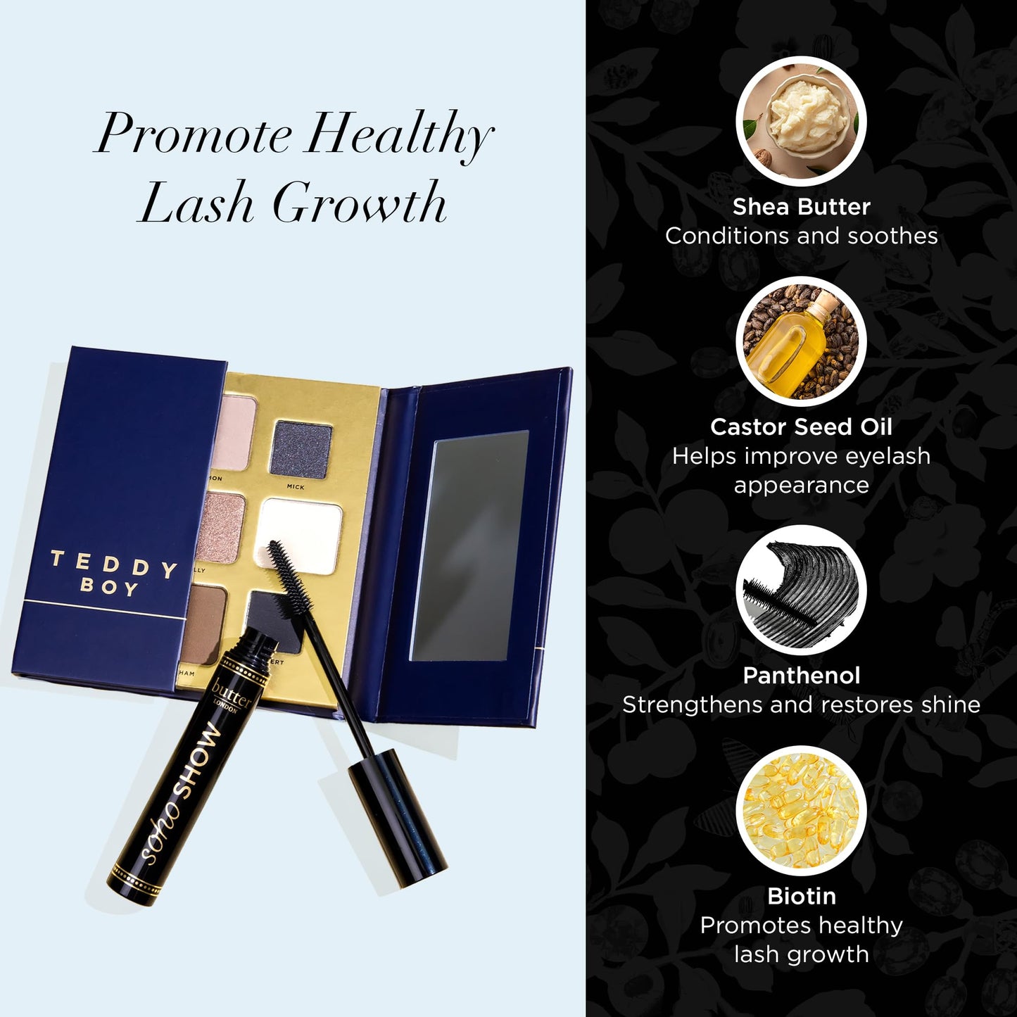 butter LONDON, SOHO SHOW - Long-Wearing, Thickening & Volumizing Tube Mascara with Built-In Brush - Eye LashMascara Black for Defined, Longer