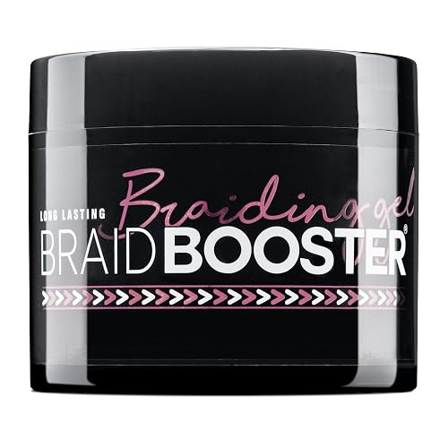 Style Factor Braid Booster Braiding Gel - Strong Hold & Conditioning Shine Hair Gel with Seaweed Extract - for Braids, Twists and Locs - 7.25 oz