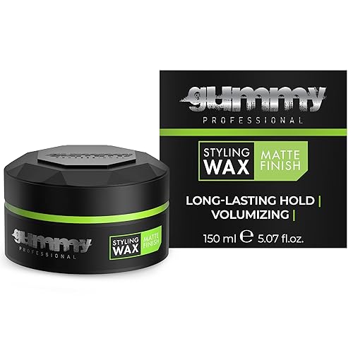 Gummy Professional Hair Wax for Men & Women - Strong Hold Matte Finish Styling - Flexible Hair Product for Long-Lasting Hold, Grooming,