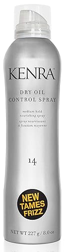 Kenra Professional Dry Oil Control Spray 14 | Medium Hold | Nourishing Spray | Frizz Control Hairspray | All Hair Types | 8 oz
