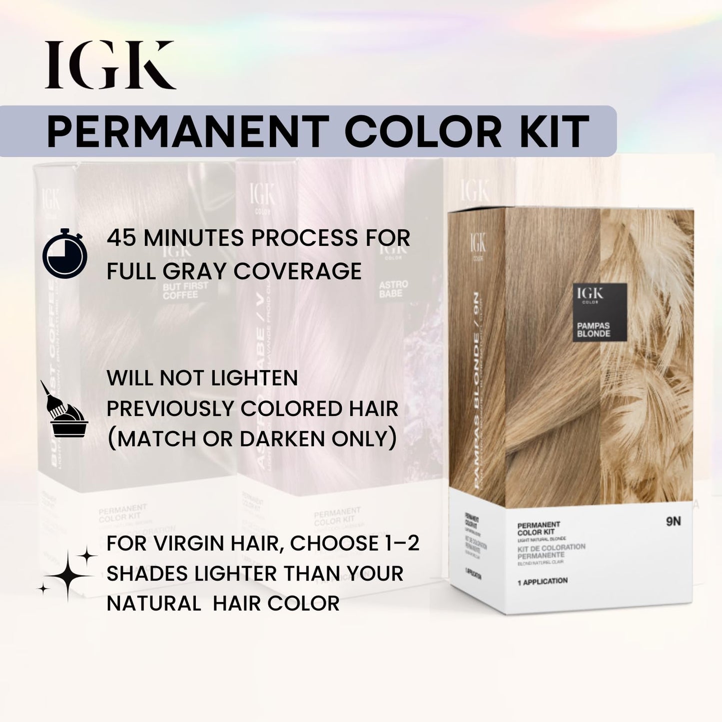 IGK Permanent Hair Dye Color Kit | 5GM Warm Up - Golden Mahogany Brown | 100% Gray Color Coverage + Strengthen + Shine | Ammonia Free