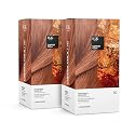 IGK Permanent Hair Color Kit | 7C Copper Cola - Dark Coppery Blonde | 100% Gray Color Coverage + Strengthen + Shine | Ammonia Free