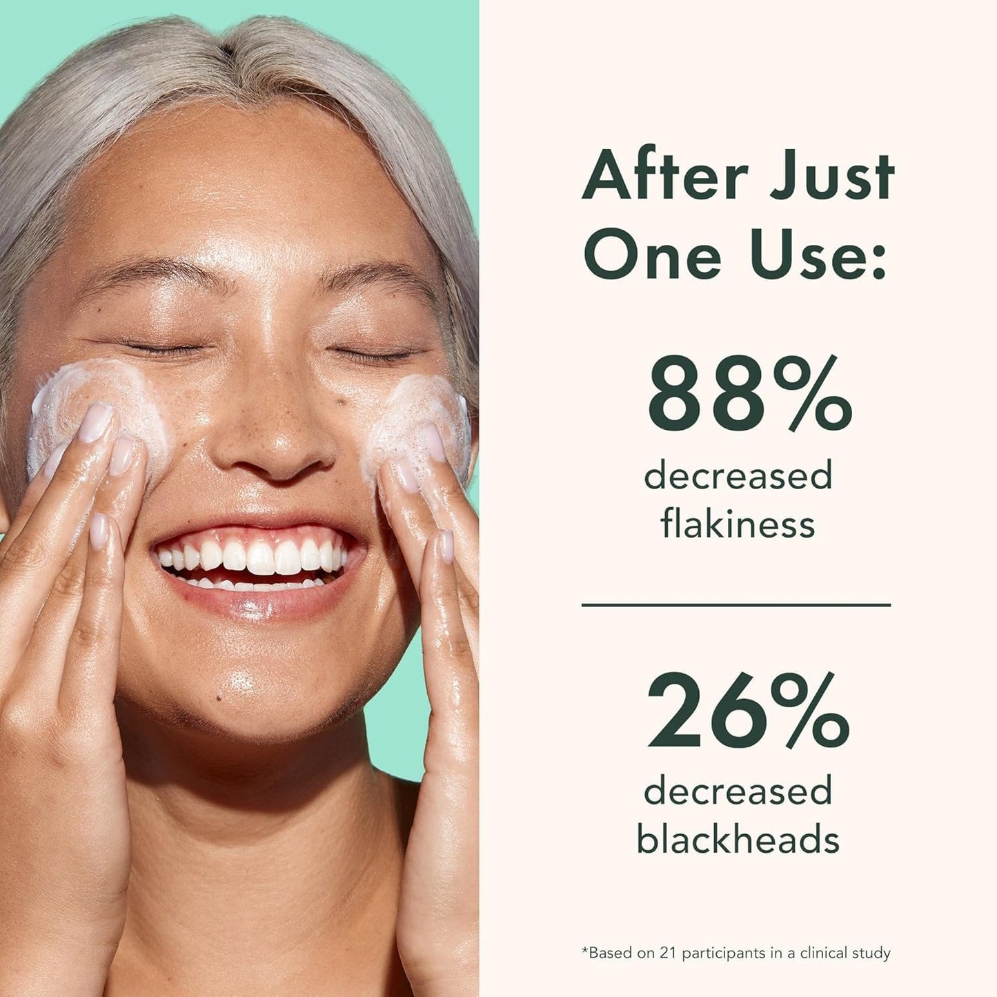 Rael Miracle Clear Face Wash 5 oz – Gentle Exfoliating Cleanser with Succinic Acid & Minerals, Hydrating Daily Formula for Acne-Prone & Sensitive Skin