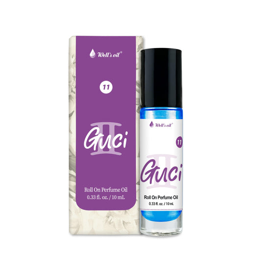 Well's Oil Roll-On Perfume Oil (Guci 2) | Long-Lasting | Paraben-Free | 0.33 Fl Oz / 10 ml