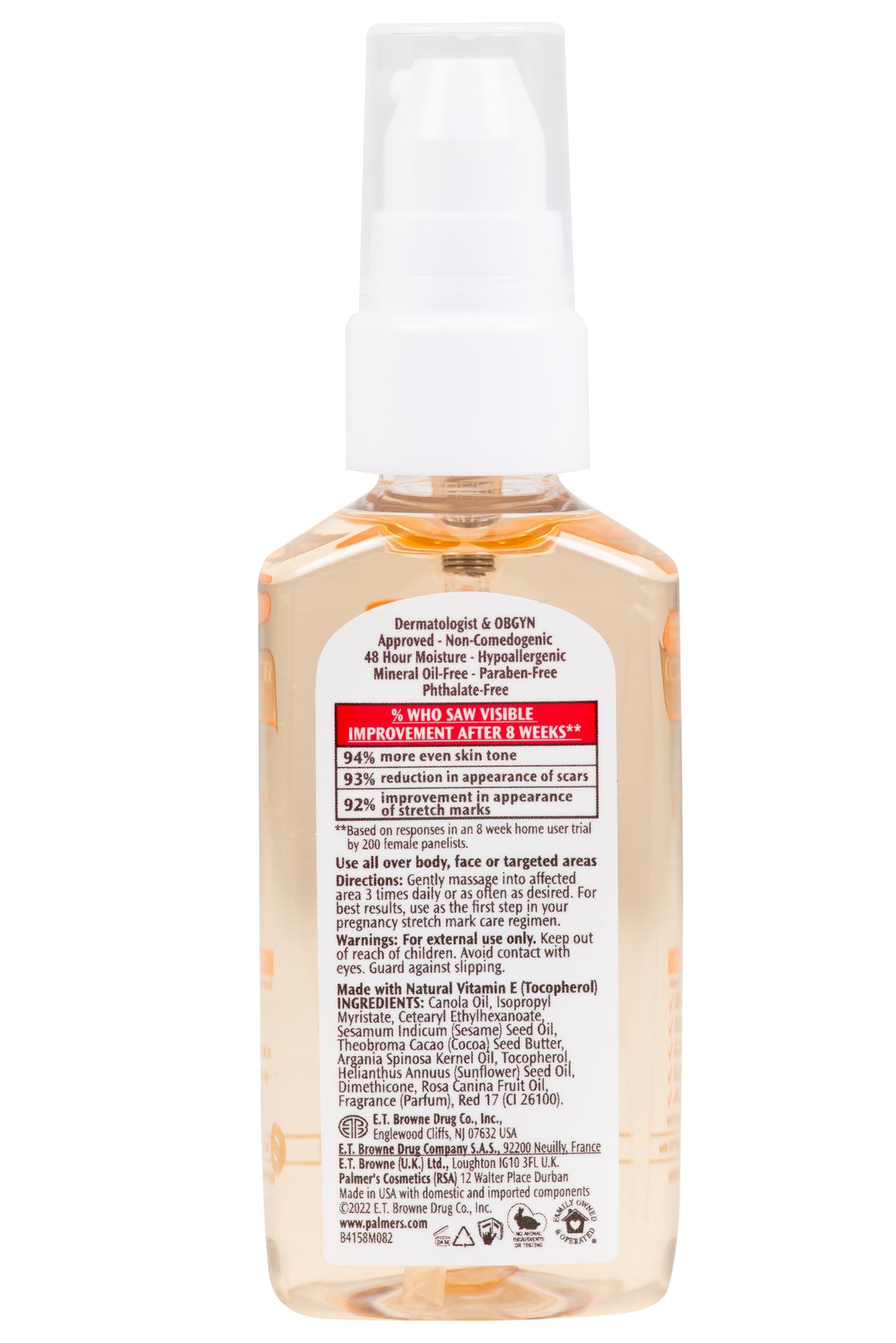 Palmer's Cocoa Butter Formula Skin Therapy Moisturizing Body Oil with Vitamin E, Rosehip Fragrance, 2 Ounces