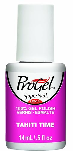 Supernail Progel Nail Lacquer, Tahiti Time, 0.5 Fluid Ounce Beauty & Personal Care SuperNail