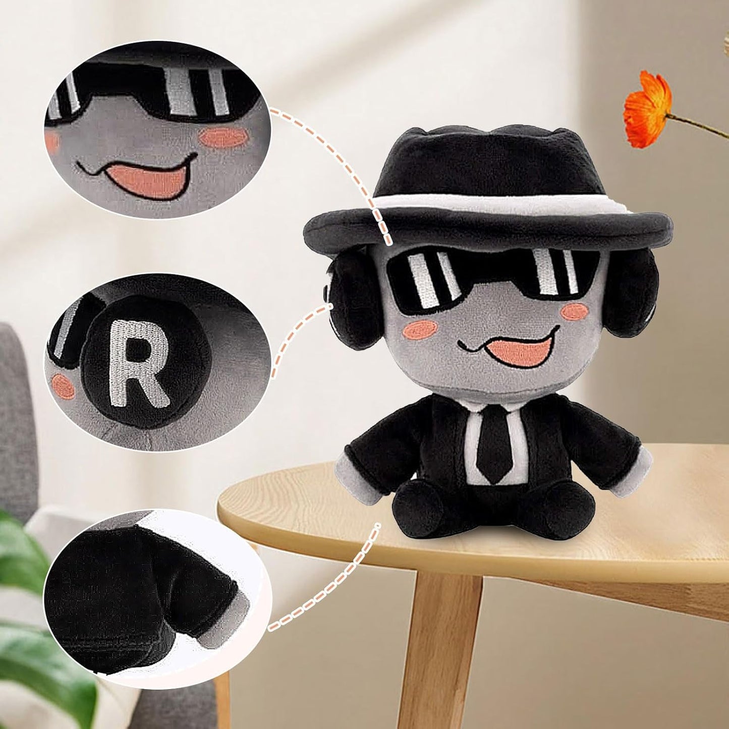 lsiqjhg 8 Inch Cartoon Game Plush Stuffed Figure Pillow for Room Decor for Video Game Fans