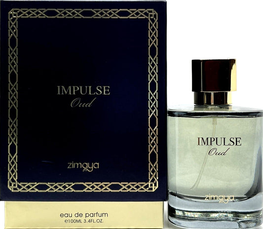Zimaya Impulse Oud Eau de Parfum Spray for Unisex, 3.4 Fl. Oz Beauty & Personal Care zimaya